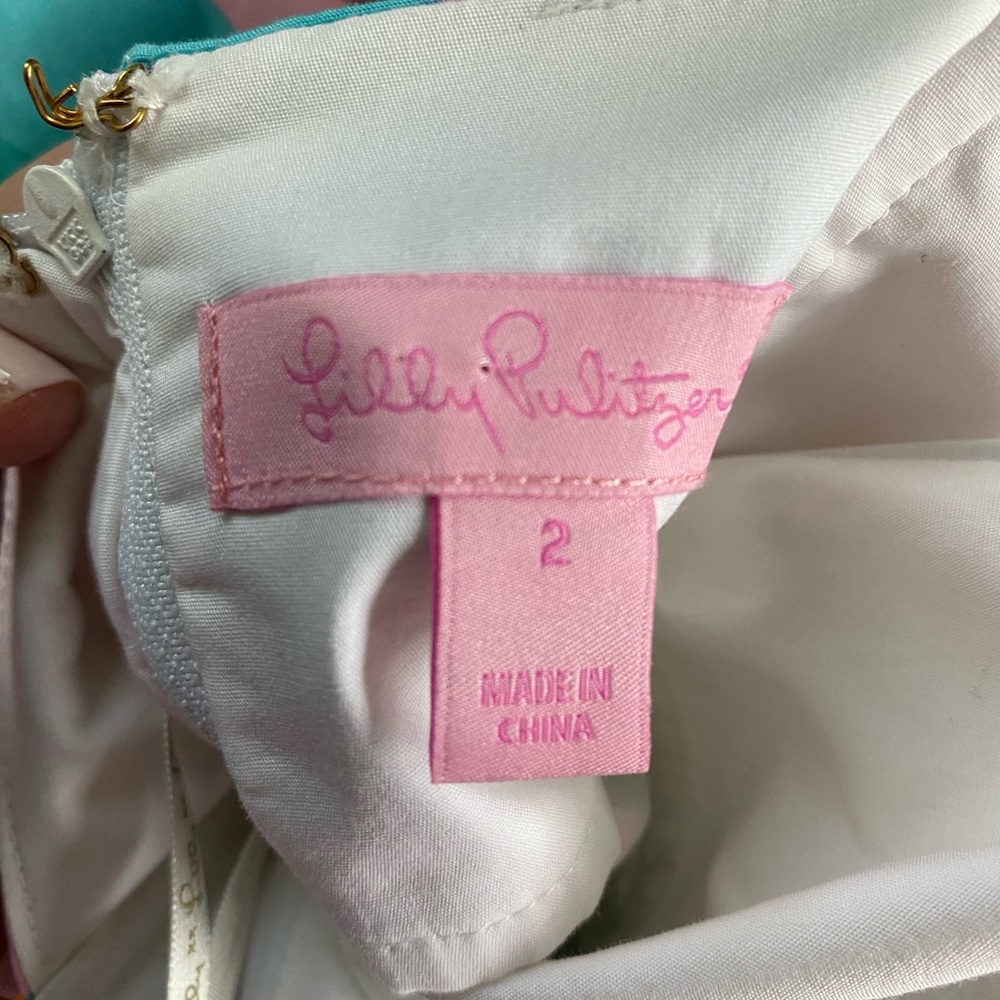 Lilly Pulitzer Shorely Blue Mojo Dress 2 - Picture 5 of 6